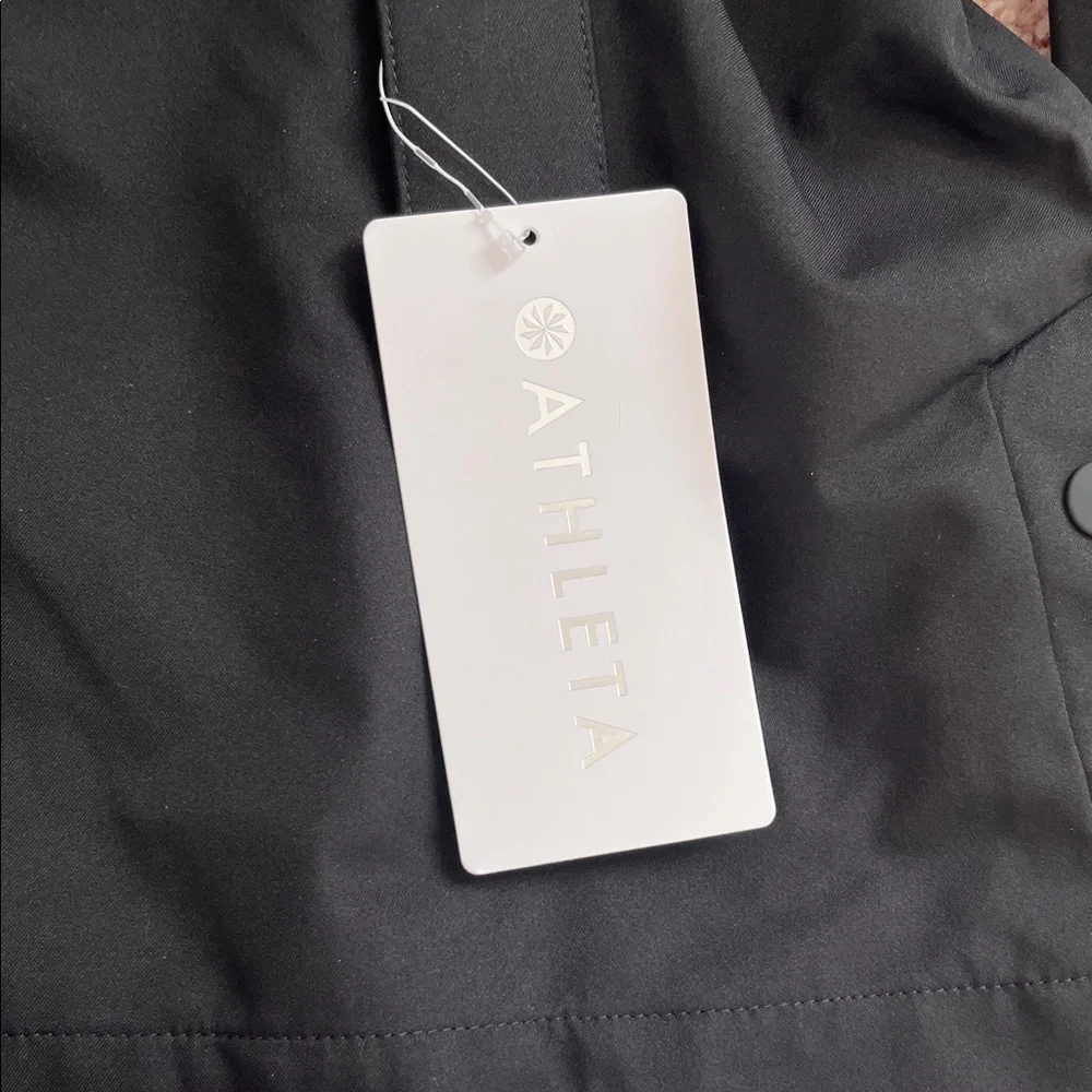 Athleta Women's Black Hooded Jacket - Picture 3 of 4